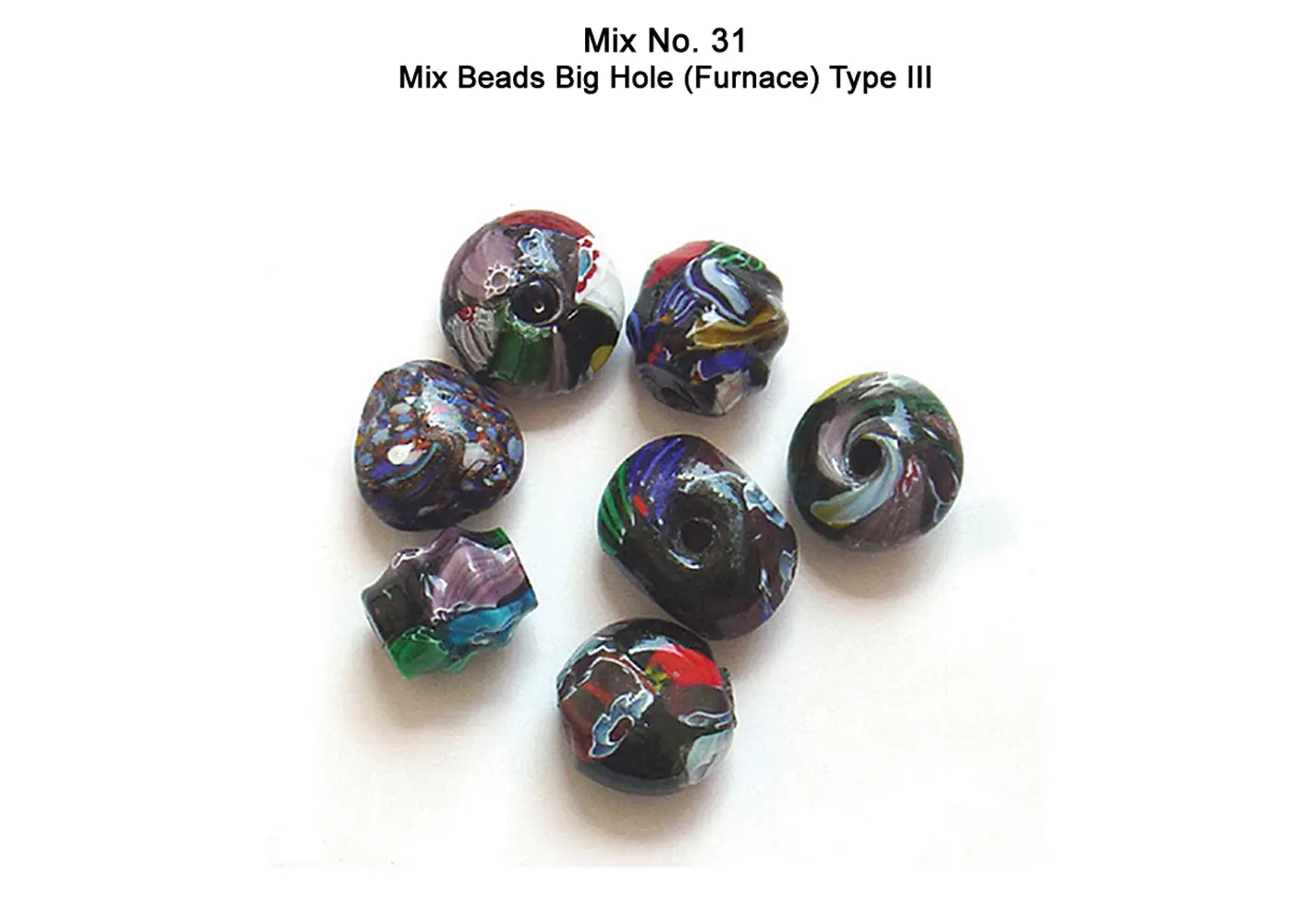 Mix Beads Big Hole (Furnace) Type III